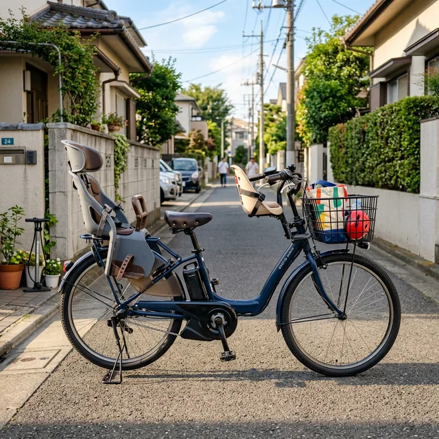 子供乗せ電動アシスト自転車